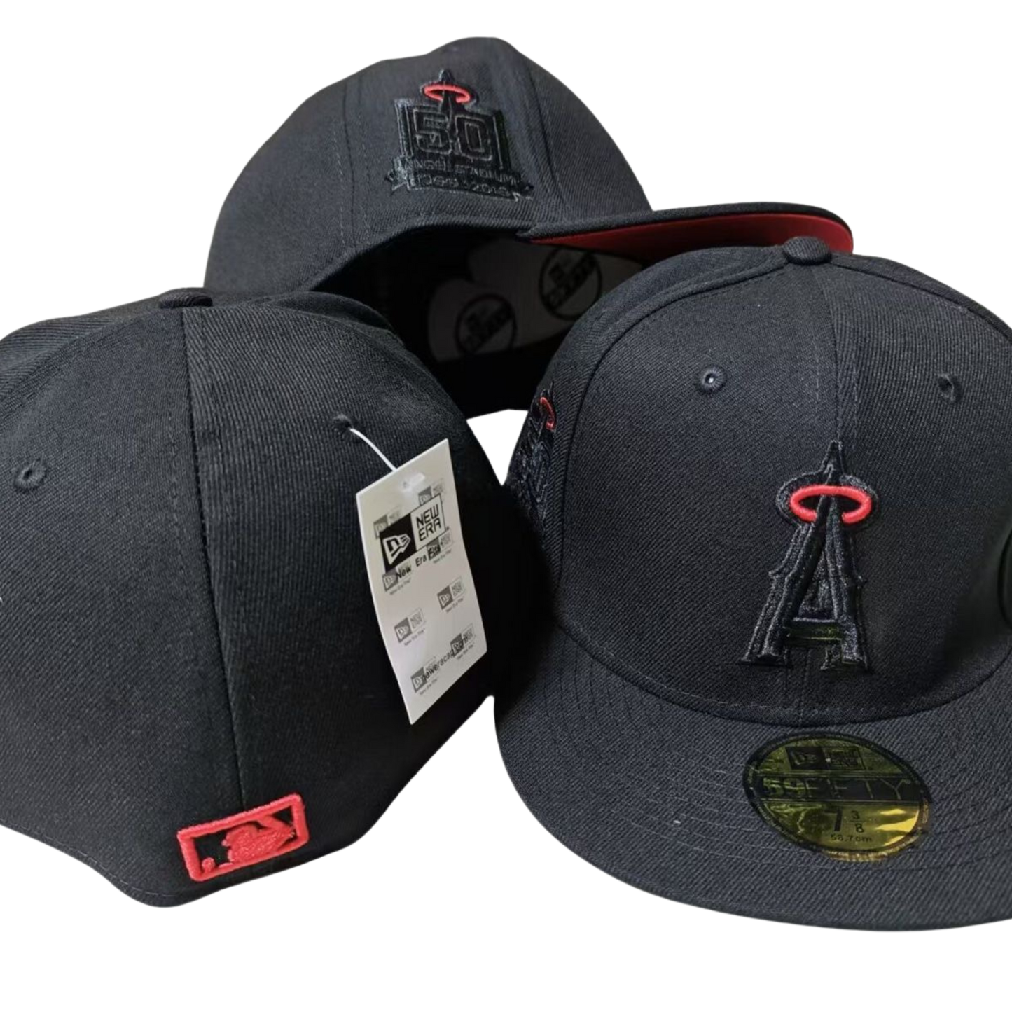 Cappellino New Era 59FIFTY – Los Angeles Angels 50th Anniversary – Black/Red