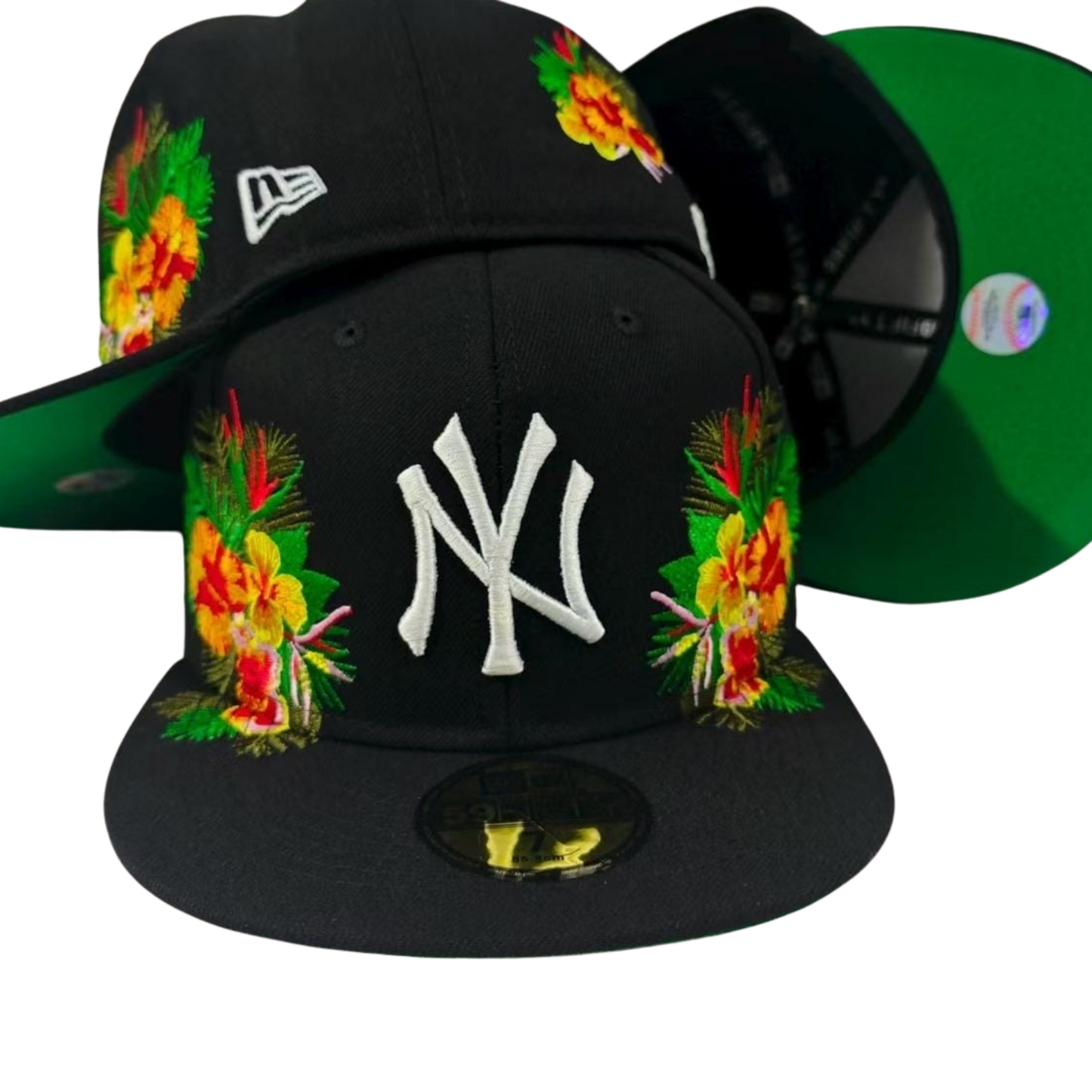 Cappellino New Era 59FIFTY – New York Yankees Tropical Flowers Edition – Black/Multicolor