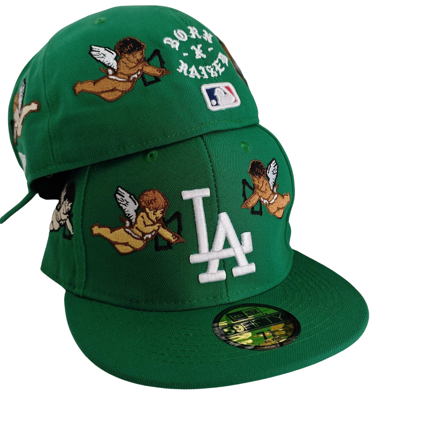 Cappellino New Era 59FIFTY – Los Angeles Dodgers Born x Raised Cherub Edition – Green/White